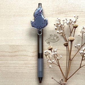Mad Bun Pen with Acrylic Charm | Bunny Rabbit Pen Epoxy Coated Charm
