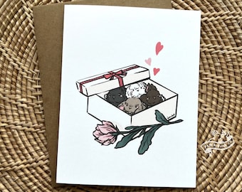 Choco Buns Card | Love Card, Valentine Card, Friendship Card, Blank Card