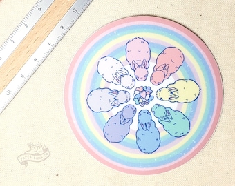 Together Buns Vinyl Sticker  | 3"x 3"