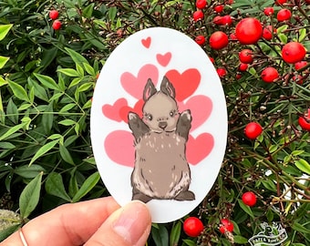 Hug Bun Clear Sticker