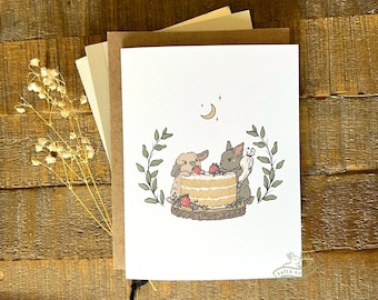 Cake Buns Card | Birthday card, Love Card, Congrats Card, Blank Card