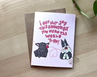 Not Enough Buns | Love card, Friendship card, Bunny Card, Blank card