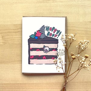 Hoppy Bday Kuchenkarte | Geburtstagskarte, Love Card, Glückwunschkarte, Blankokarte