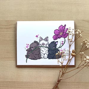 Three Buns Bloom | Cartão de aniversário, Cartão de amor, Cartão de parabéns, Cartão em branco