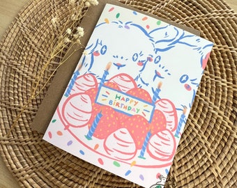 Colorful Bday Buns | Birthday Card, Blank Card