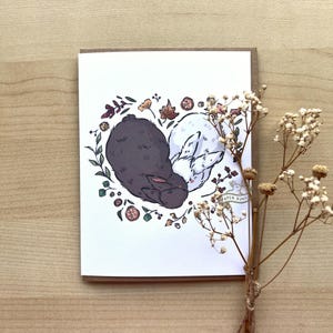 Coeurs d'automne | Carte d'anniversaire, carte d'amour, carte de félicitations, carte vierge