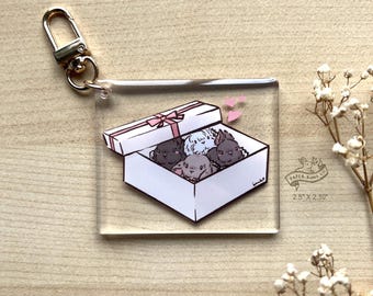 ChocoBox Bunny Rabbit Acrylic Keychain with Epoxy Coating