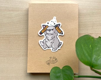 Pegatina de vinilo Mad Lop / 5,4 x 7,1 cm