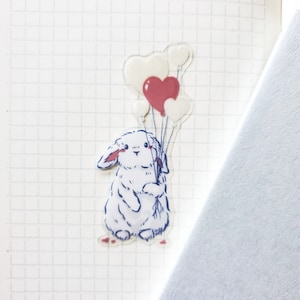 Doorzichtige sticker ballonharten broodje