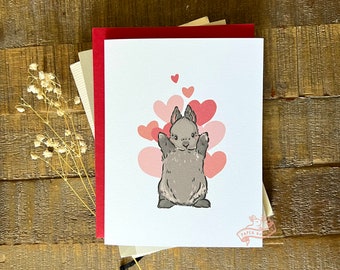 Hug Bun Card | Love card, Valentines Card, Congrats Card, Blank Card