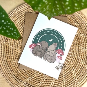 Thankful Buns | Thanksgiving card, Thank you card, Blank card