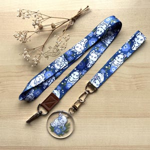 Baby Blue Eyes Buns| Bunny Rabbit Lanyard, Key Chain