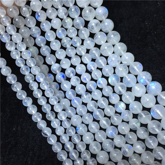 Rainbow Moonstone Round Beads Moonstone Beads Round Beads White Round Beads White Beads White Gemstones Gemstone Beads Round Beads Beads