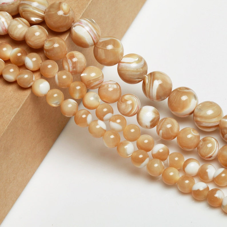 Grey Tridacna Beads 4 6 8 10 12 14 mm, TB004 Natural Beads Natural Grey Tridacna Round Beads Tridacna