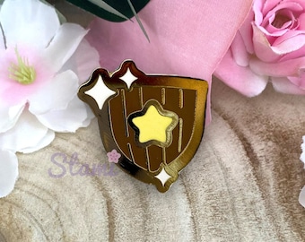 Mini Shield RPG Item Cute Enamel Lapel Pin Badge | Dungeon Master Enamel Pin, Dungeons and Dragons Pin, DM Pin, Game Master