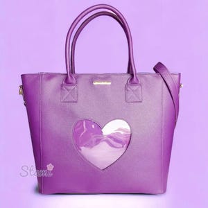 Bolsa de ombro tipo carteiro com janela de luxo Witch's Brew | Bolsa dupla face para laptop e porta-bebidas | Expositor de distintivos de esmalte
