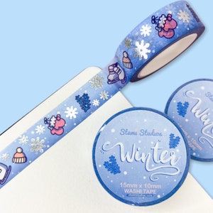 Winter Snow Scene Cute Washi Tape