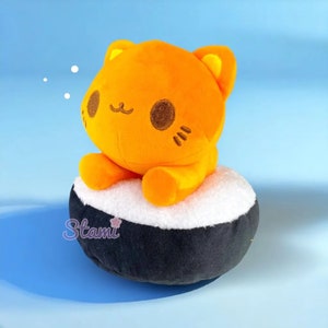 Peluche kawaii chat , Sushi le chat kawaii 25 cm