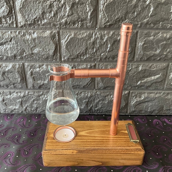 Handmade Copper oil burner , Bud Vase , Oil diffuser, essential oil diffuser