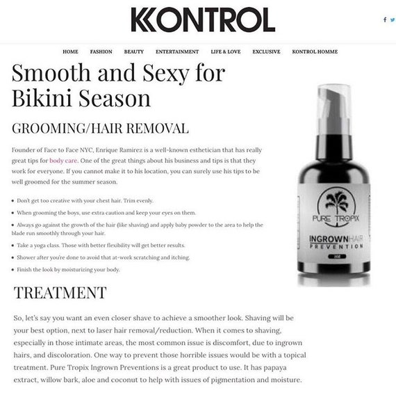 Ingrown Hair Serum Shave Bump Prevention All Natural Skin Etsy