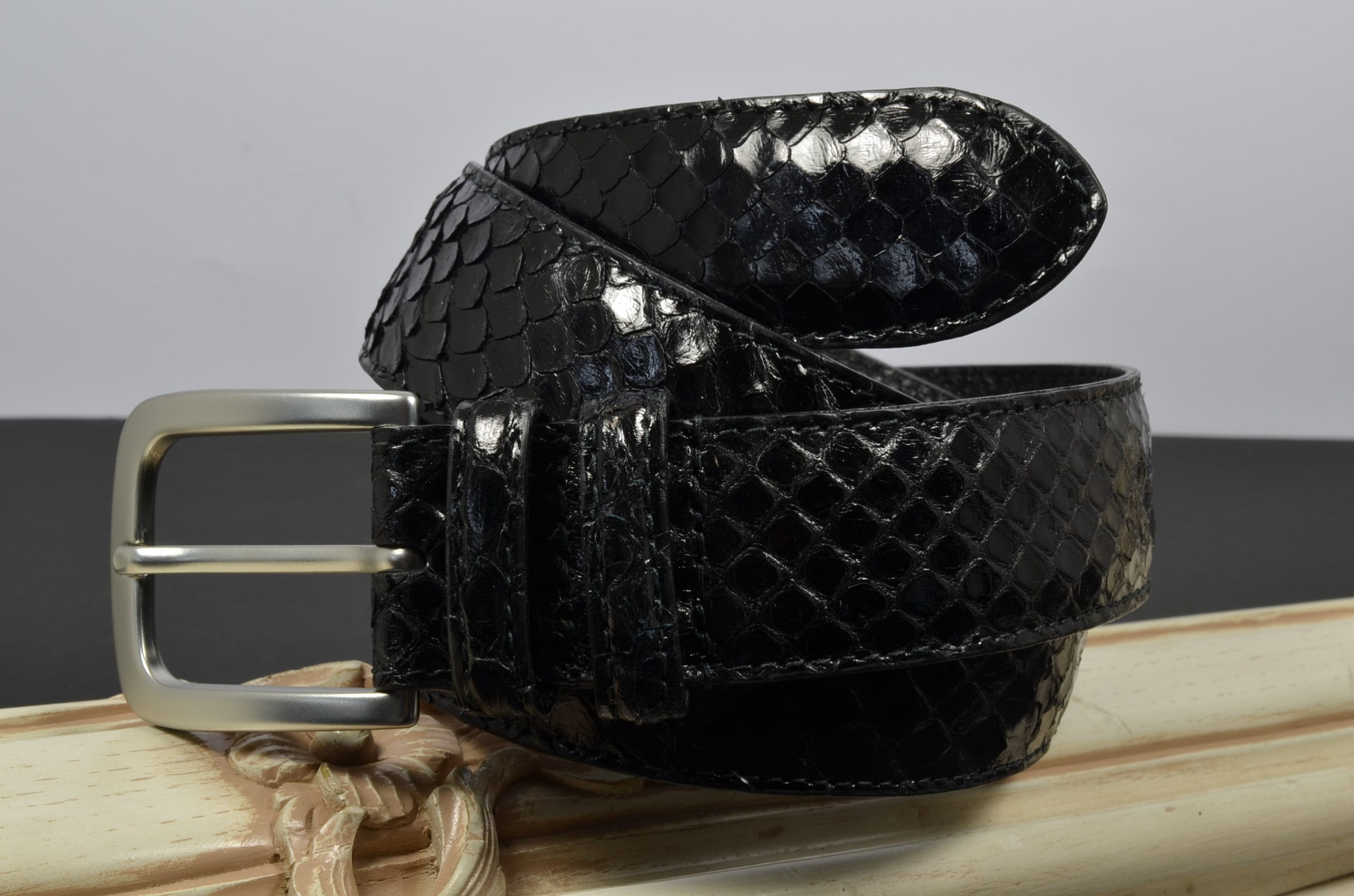 WACKO MARIA/ワコマリア/PYTHON LEATHER BELT/ パイソンレザー