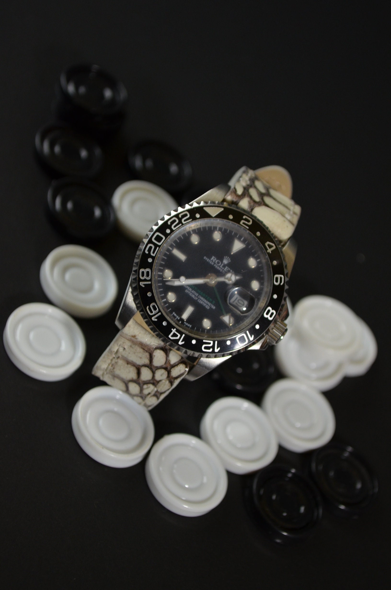 Bracelet De Montre Vintage COBRA En Cuir Véritable Avec Anses Soudées - Largeur 16 Ou 18 Mm, Noir Ou Bordeaux