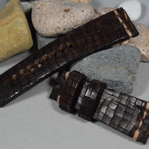 MA watch strap for SevenFriday 28/24 mm 125/80 mm Genuine Calf Leather Vintage Brown Destroyer 3 Handmade Spain