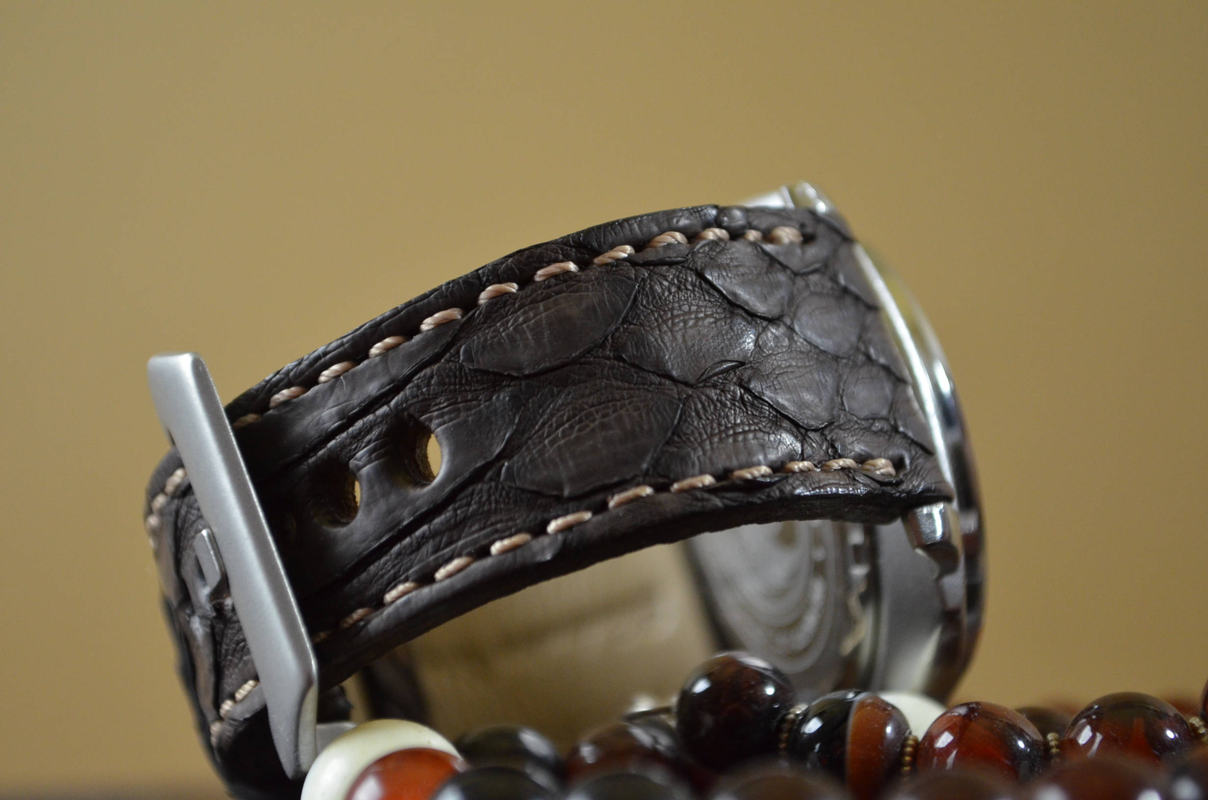 MA watch strap 26 24 22 mm Genuine Python Snake skin leather Etsy