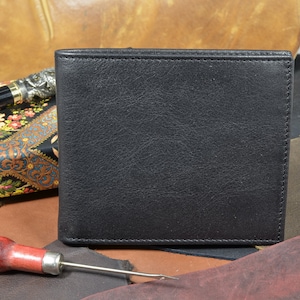 MA Leder Echt kalbsleder Firenze Premier Black 12 Portemonnaie