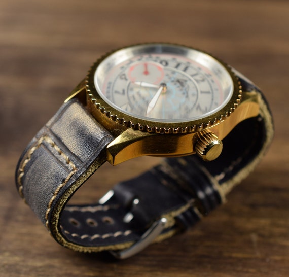 Bracelets De Montre Vintage COBRA En Cuir Véritable - Largeur 10mm Ou 12mm - Plusieurs Couleurs