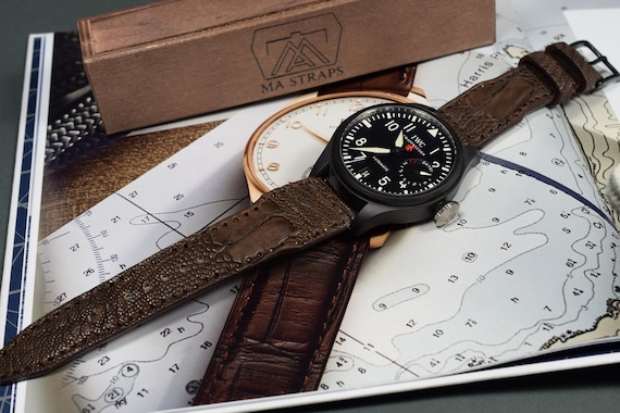 MA 時計ストラップバンド IWC パイロットスタイル 本物の