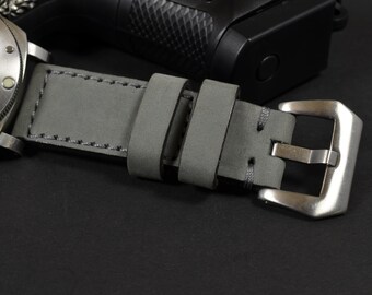 PANERAI グレー テキスタイルストラップ 26/22 STD ベルト パネライ 】【店頭在庫情報】純正ベルト アリゲーターグレー