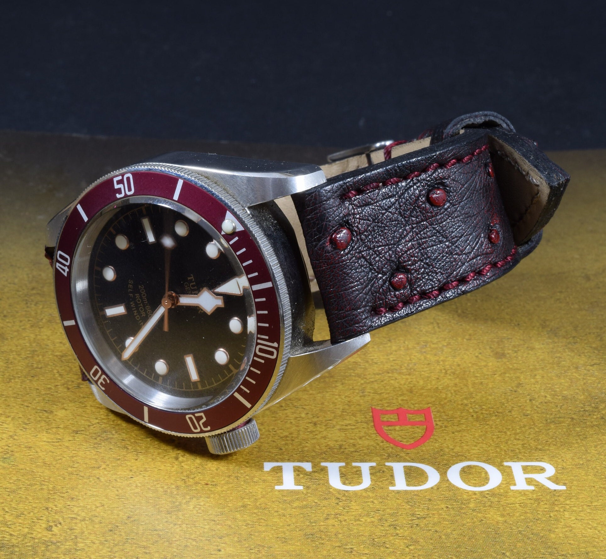 Tudor Black Bay Replacement Vintage Strap Kudu Leather Collection