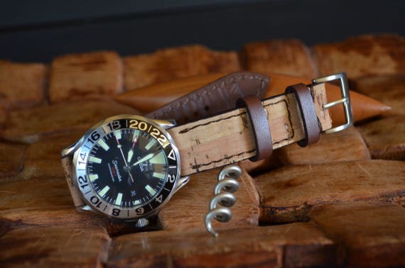 Cork watch clearance strap