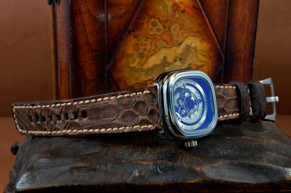 Cinturino orologio MA 28/24 mm Genuino Pitone Pelle Vintage | Etsy Italia