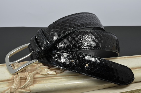 小物 TTT_MSW leather belt python FGGPY_BLACK_02029e2b-7968-47be