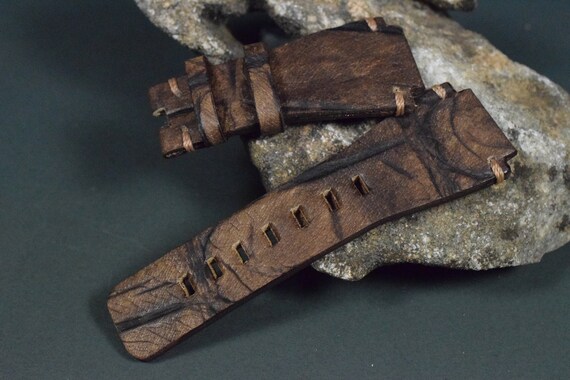 Cinturino Nato Masar 24 Mm In Pelle Marrone - Colore Nero - Foto 10