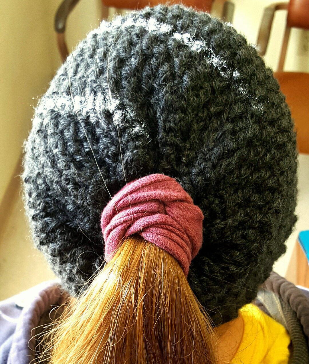 Gorro de moño desordenado convertible con patrón de ganchillo - Etsy España