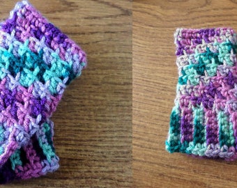 Pattern Only**Little girl's mesh fingerless gloves crochet pattern