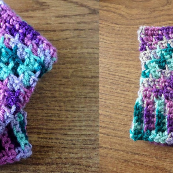 Pattern Only**Little girl's mesh fingerless gloves crochet pattern
