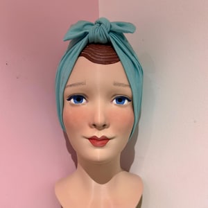 Handmade Cotton Jersey Turban for Women | Retro Hair Accessory | Everyday or Special Occasion | Made in France