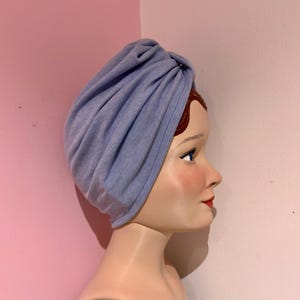 Handmade Cotton Jersey Turban for Women | Retro Hair Accessory | Everyday or Special Occasion | Made in France