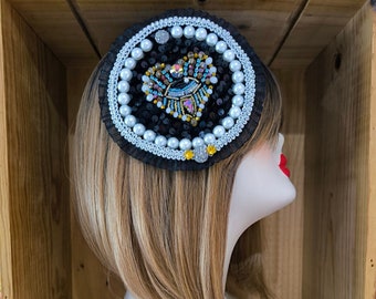 Fascinator Sequins and Pearls Woman