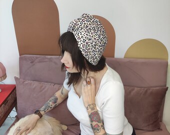 Headwrap Leopard Handmade Woman