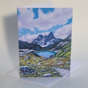 Cartes artistiques de randonnée en montagne // 2 cartes ou plus // Au choix // Cartes de voeux vierges