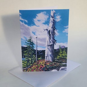 Cartes d'art arbre alpin // 2 cartes ou plus // Vous choisissez // Cartes de voeux vierges