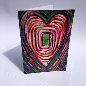 Cartes d'art pour porte coeurs // 2 cartes ou plus // Au choix // Cartes coeur // Cartes d'anniversaire // Cartes de voeux vierges
