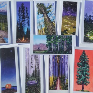 Lot de 10 grandes cartes d'art / Au choix / / Cartes de voeux vierges