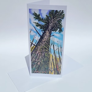 Tall Tree Art Cards // 2 or More Cards // You Choose // Blank Greeting Cards