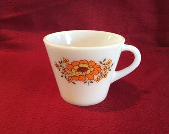 Pyrex JAJ Sunflower Tea Cup circa 1970